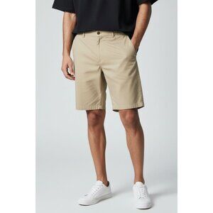 Caribbean Beige Mens Casual Shorts Size 36 Classic Fit Cotton Blend